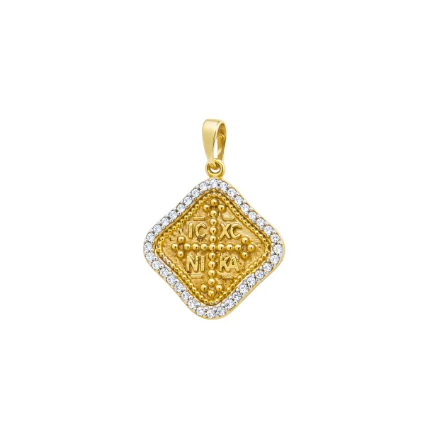 Chriso Konstantinato Romvos me Zircon IC XC NI KA