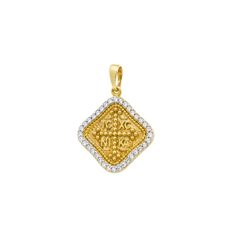 Chriso Konstantinato Romvos me Zircon IC XC NI KA