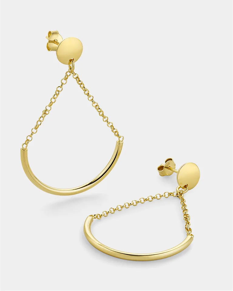 Ασημένια επιχρυσωμένα σκουλαρίκια VOGUE 20175734201