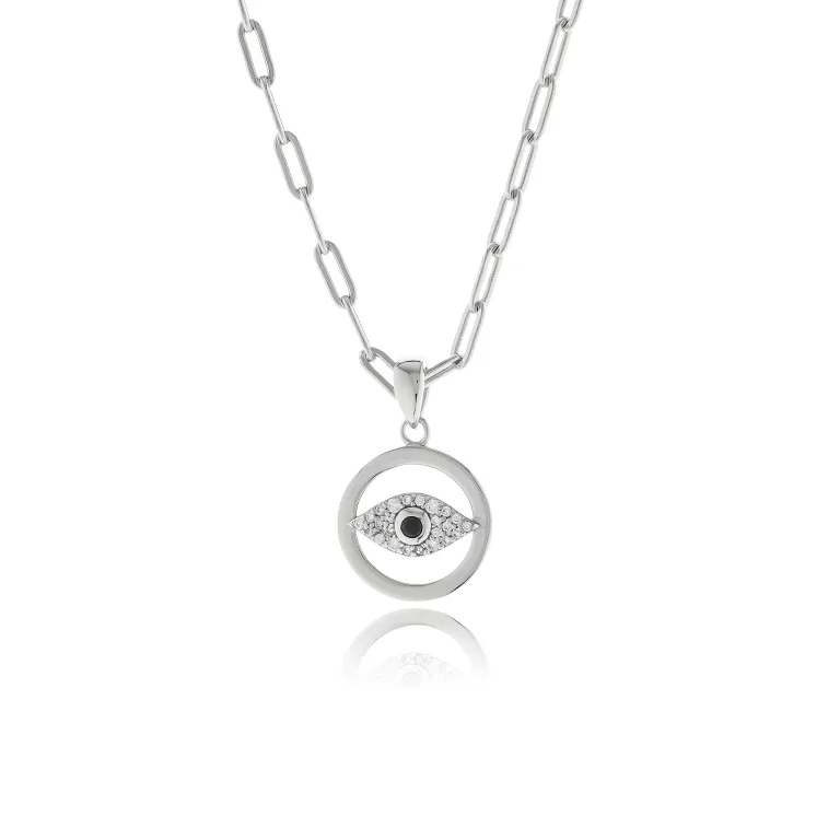 Ασημένιο κολιέ JOOLS με πέτρες ζιργκόν SN51049.1