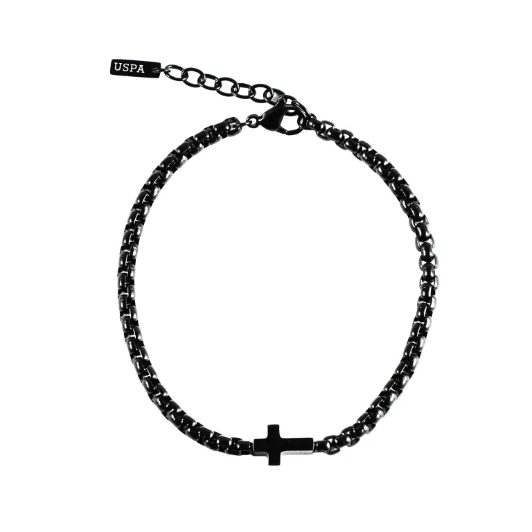 U.S POLO ASSN βραχιόλι από ανοξείδωτο ατσάλι Black JW9306BR