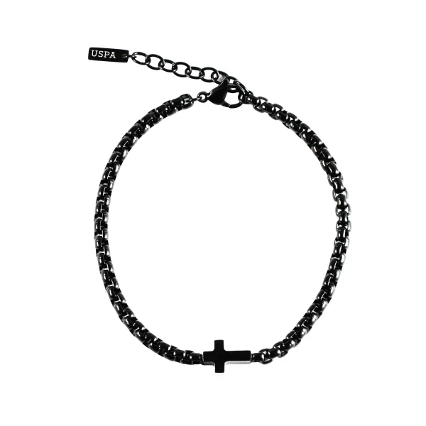 U.S POLO ASSN βραχιόλι από ανοξείδωτο ατσάλι Black JW9306BR