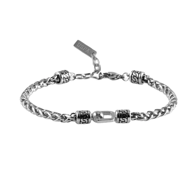 U.S POLO ASSN βραχιόλι από ανοξείδωτο ατσάλι Silver JW9297BR