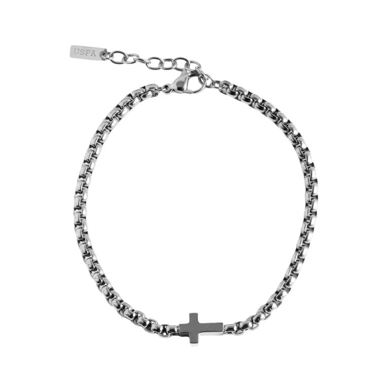 U.S POLO ASSN βραχιόλι από ανοξείδωτο ατσάλι Silver JW9304BR