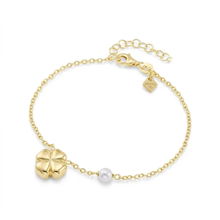 Ασημένιο επιχρυσωμένο βραχιόλι VOGUE με πέτρα μαργαριτάρι 20177116341