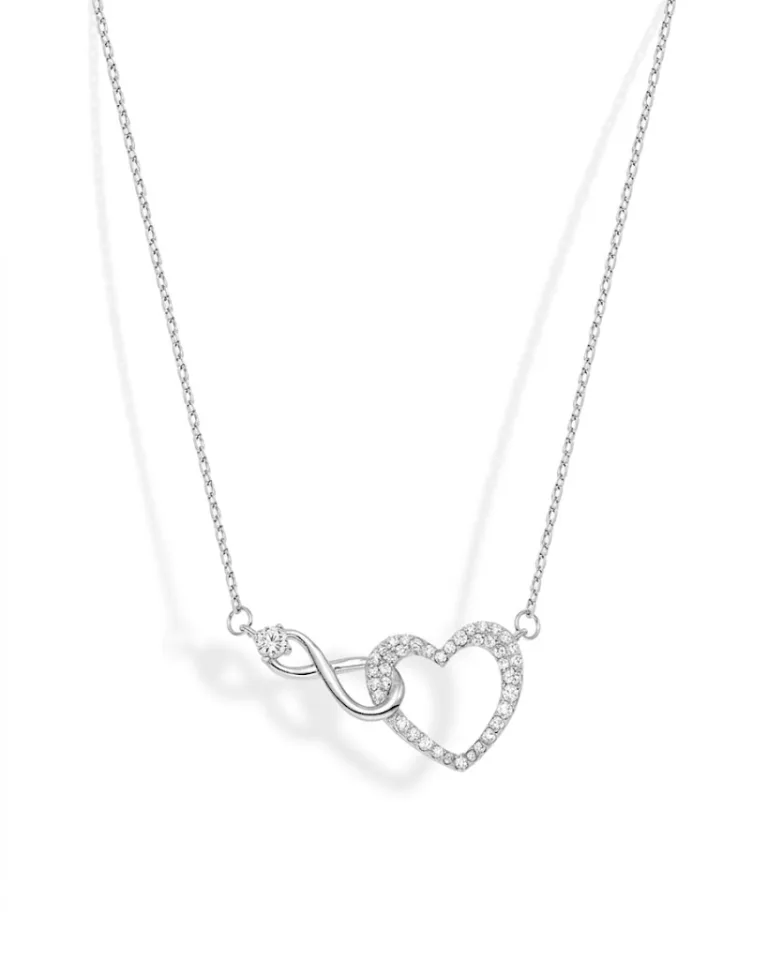 Ασημένιο κολιέ VOGUE με πέτρες ζιργκόν 20171566413