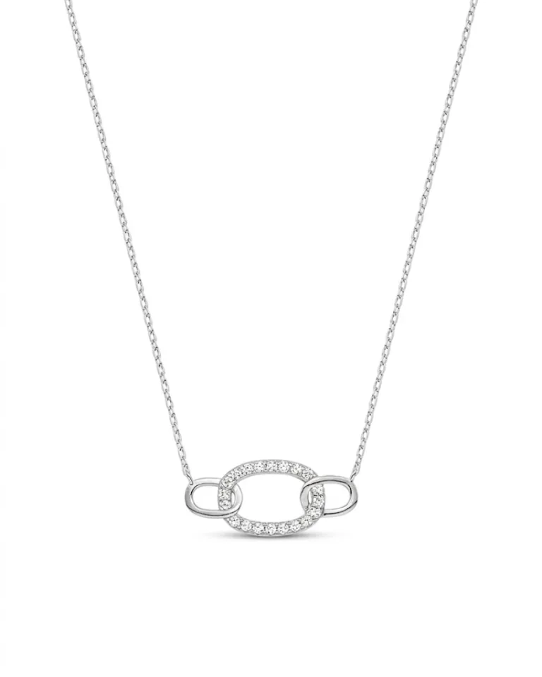 Ασημένιο κολιέ VOGUE με πέτρες ζιργκόν 20171604413