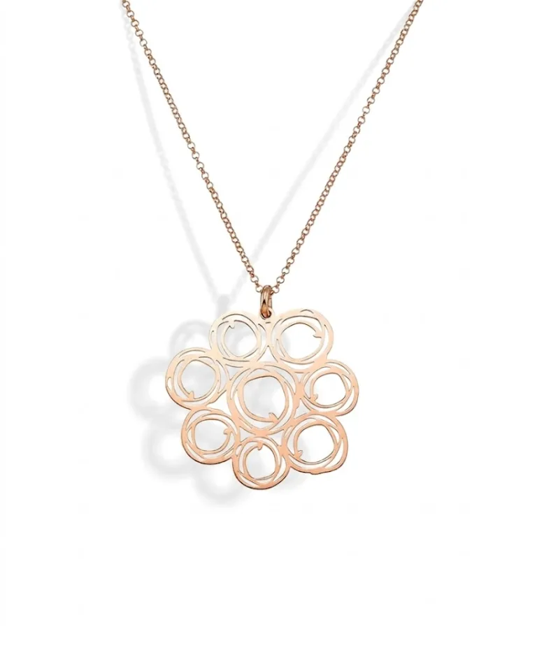 Ασημένιο ροζ επιχρυσωμένο κολιέ VOGUE 20170401402