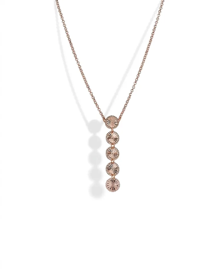 Ασημένιο ροζ επιχρυσωμένο κολιέ VOGUE 20171210412