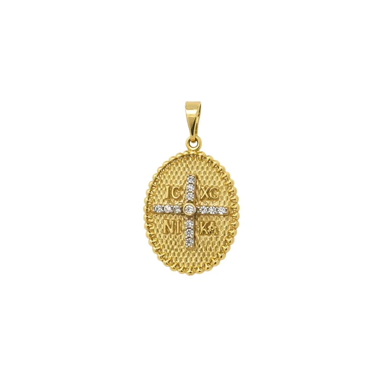 Chriso Oval Konstantinato Fylachto Diplis Opsis K9 me Zircon